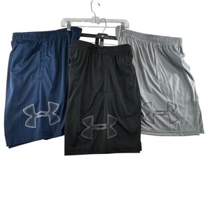 Under Armour Men's Athletic Shorts - Navy, Black & Gray